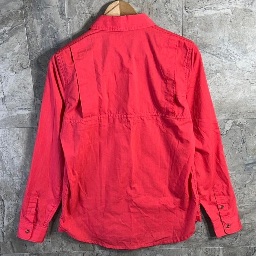 Carhartt Ridgefield Shirt S (4-6) Force Hot Pink Work Roll Tab Vented Collared - Picture 5 of 8